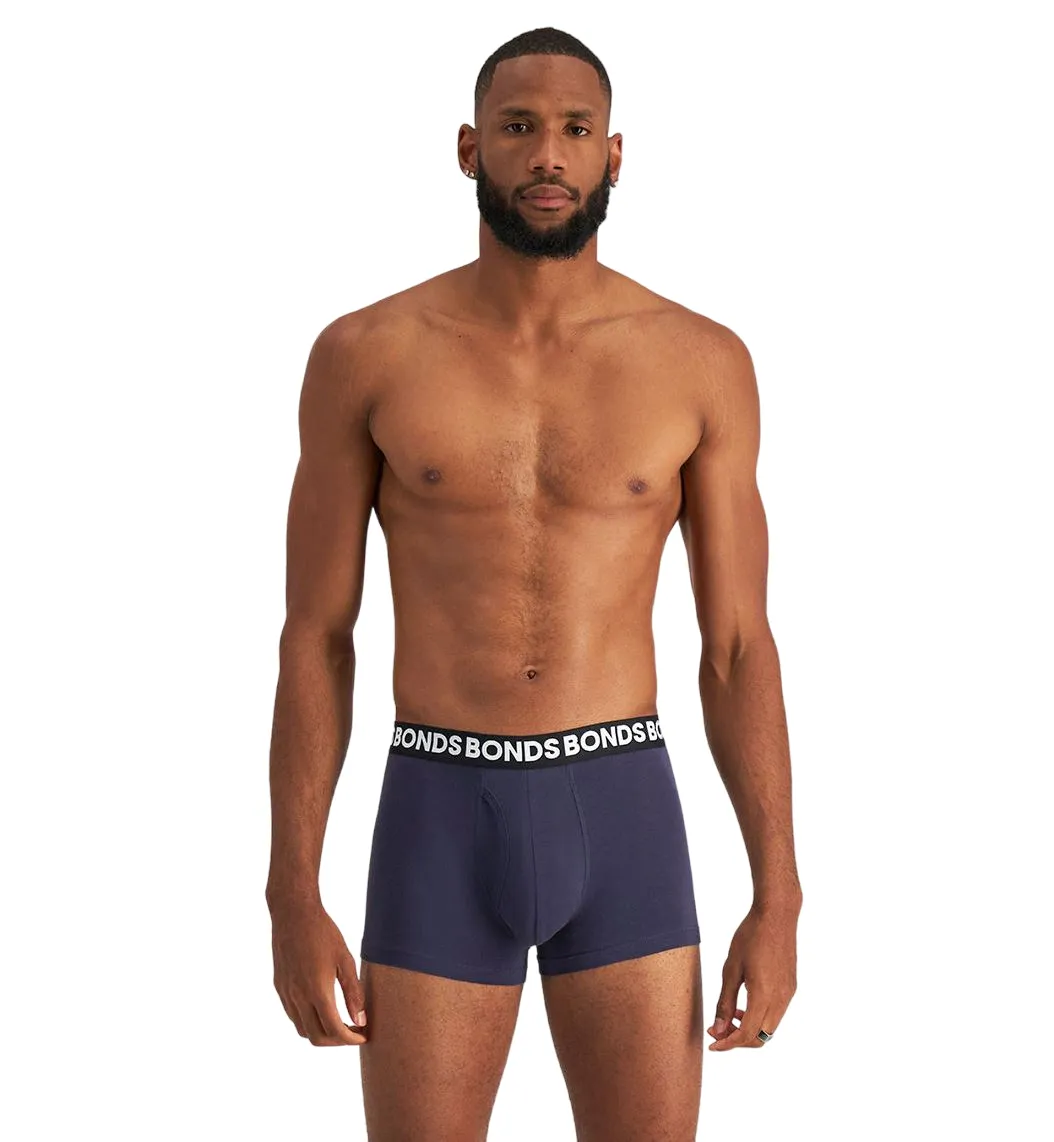 18 X Bonds Mens Everyday Trunks Underwear Grey / Black / Blue Undies