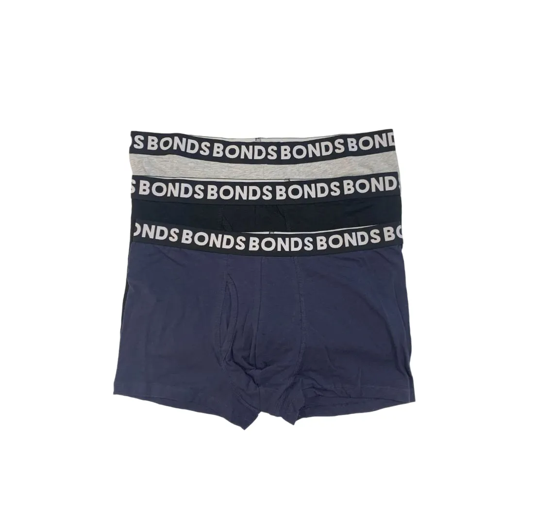 18 X Bonds Mens Everyday Trunks Underwear Grey / Black / Blue Undies