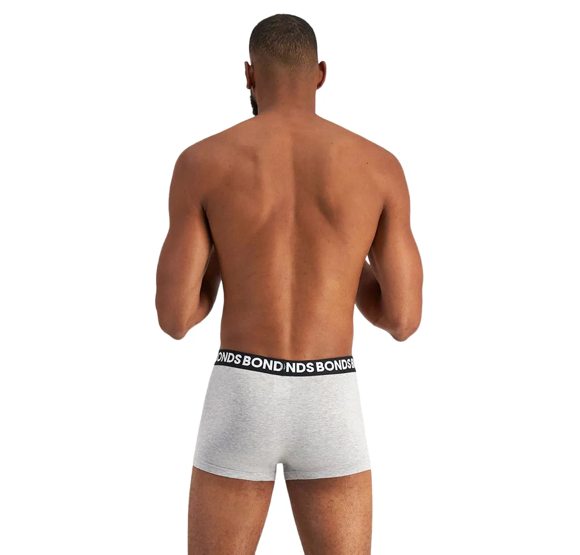 3 x Bonds Mens Everyday Trunks Underwear Grey / Black / Blue Undies