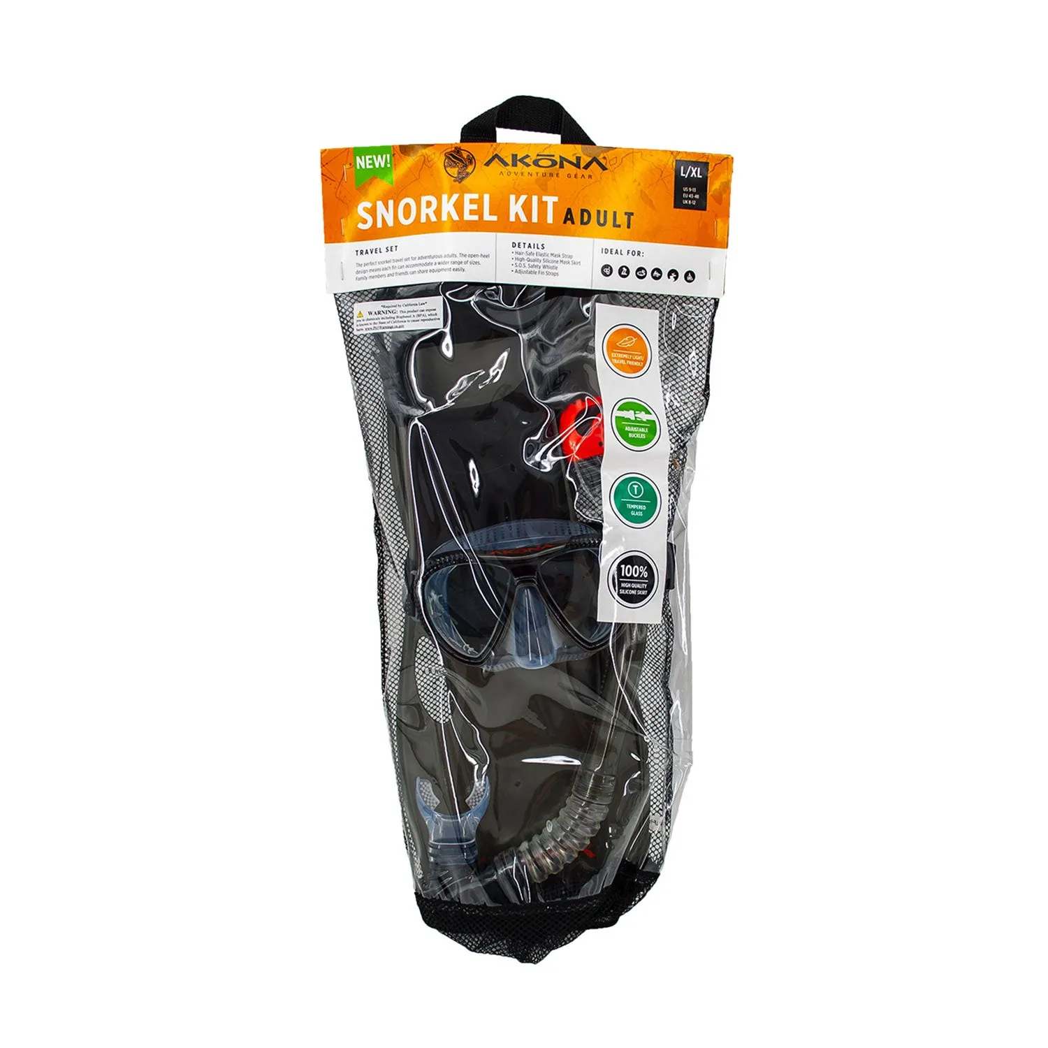 Adult Snorkel Set - Titanium