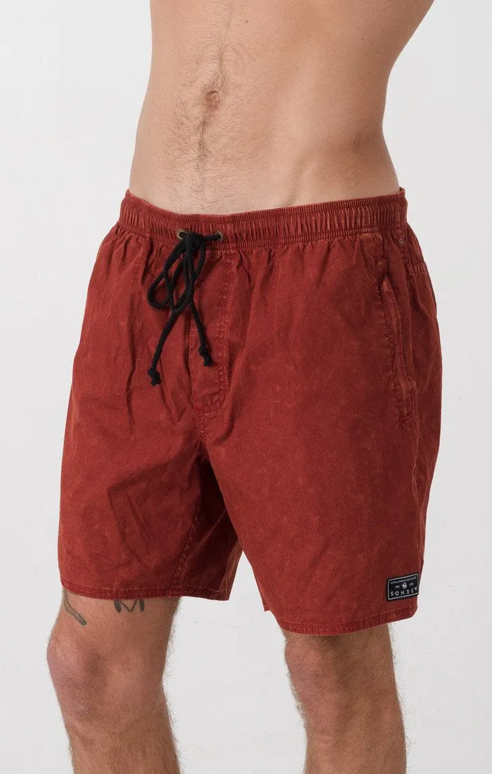 Afends Mens Baywatch - Elastic Waist Boardshort