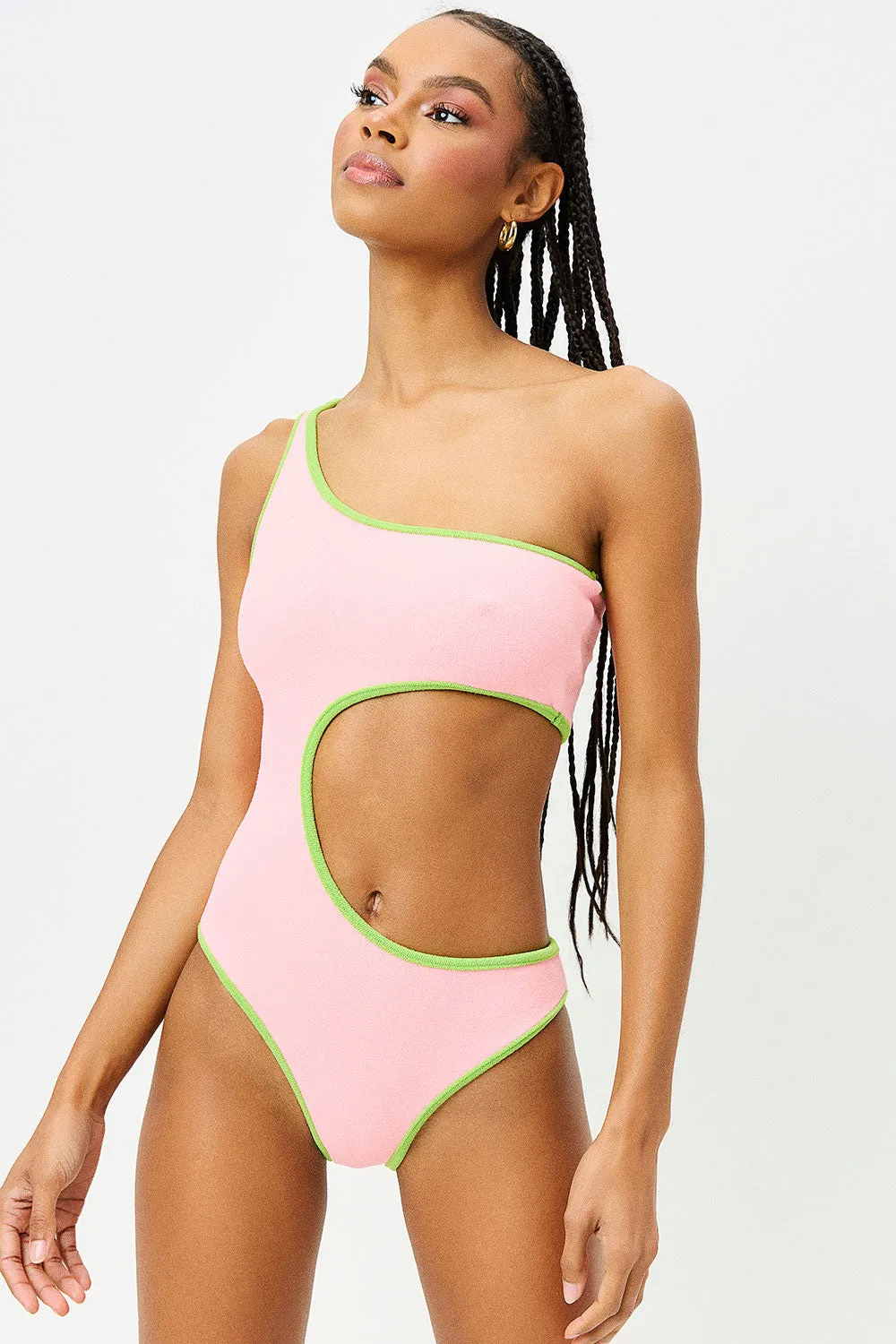 Cash Terry One Piece Swimsuit - Summer Melon