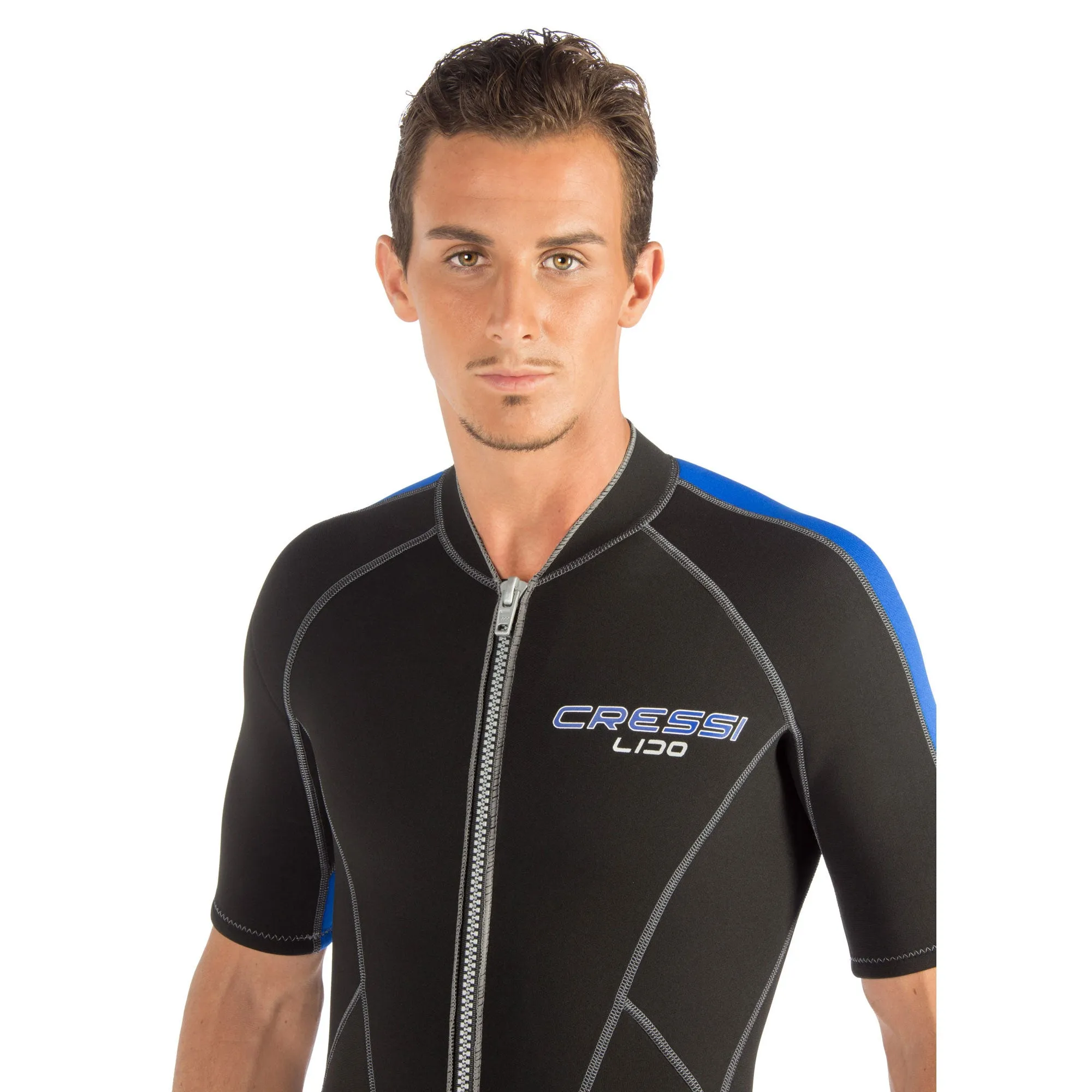 Cressi 2mm Mens Lido Short Front Zip Wetsuit