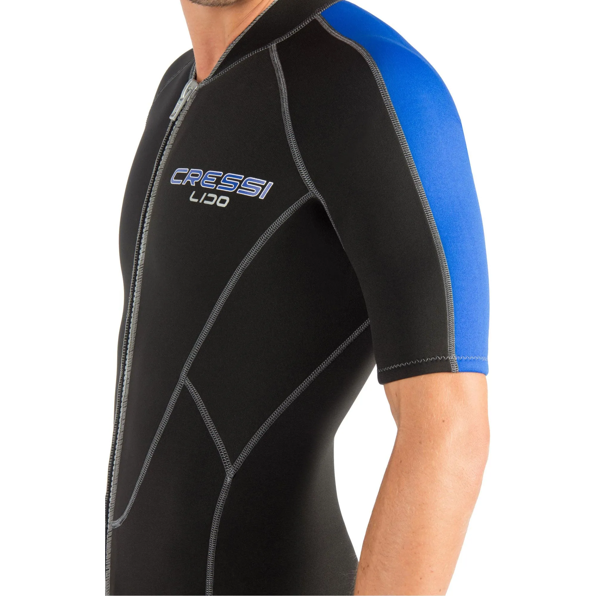 Cressi 2mm Mens Lido Short Front Zip Wetsuit