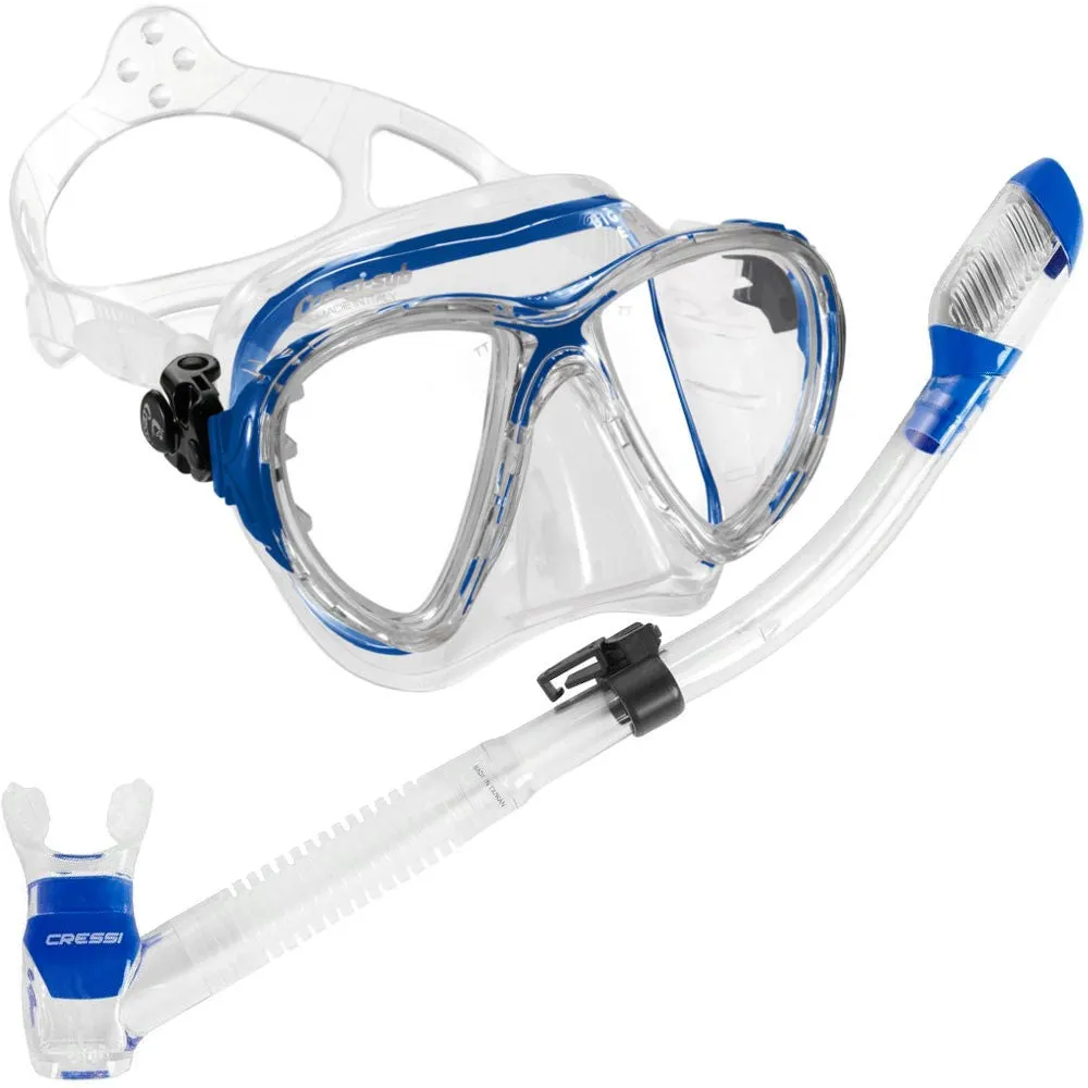 Cressi Big Eyes Evolution Adult Size Scuba Mask Supernova Dry Adult Size Snorkel Packages