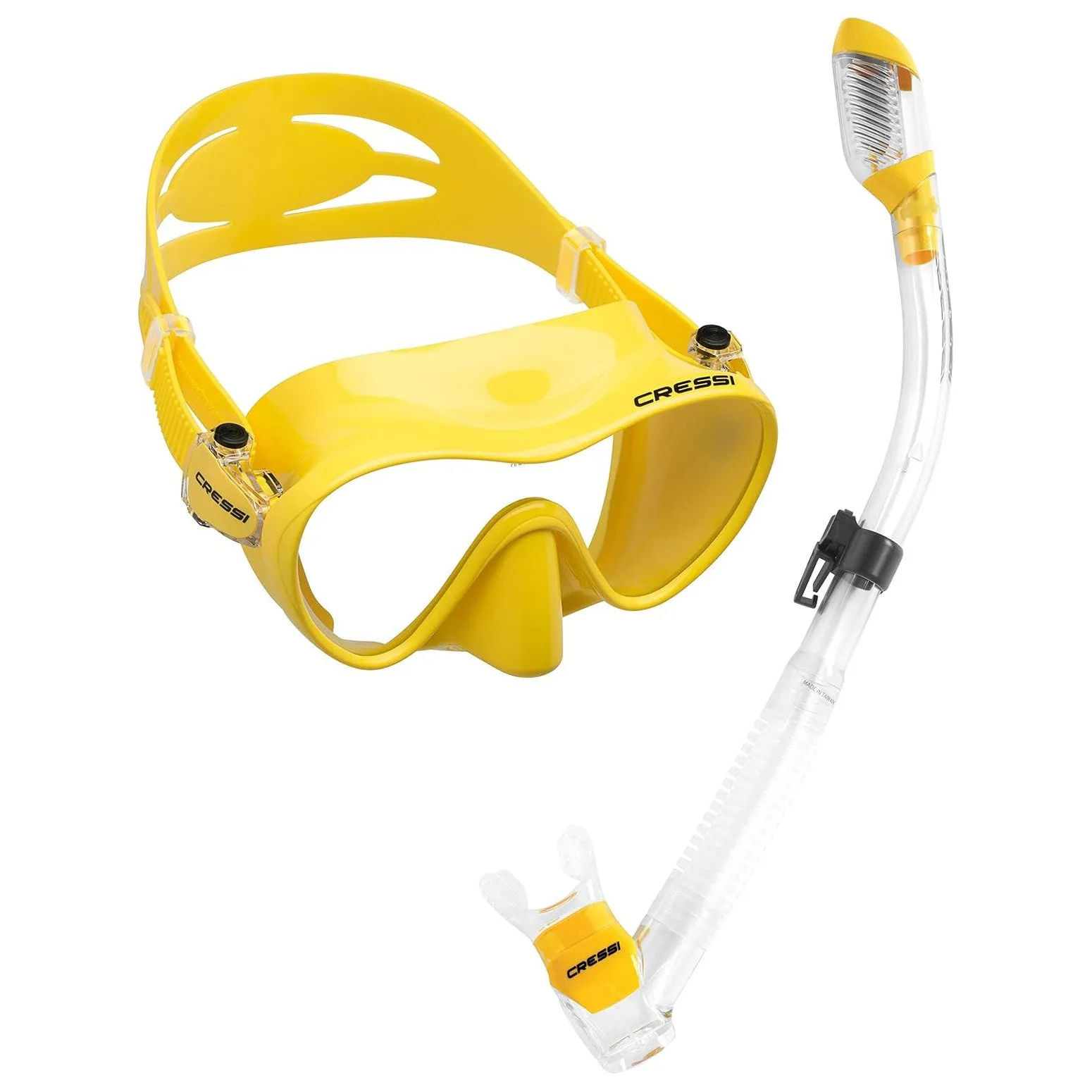 Cressi Frameless Dive Mask and Supernova Dry Snorkel Combo