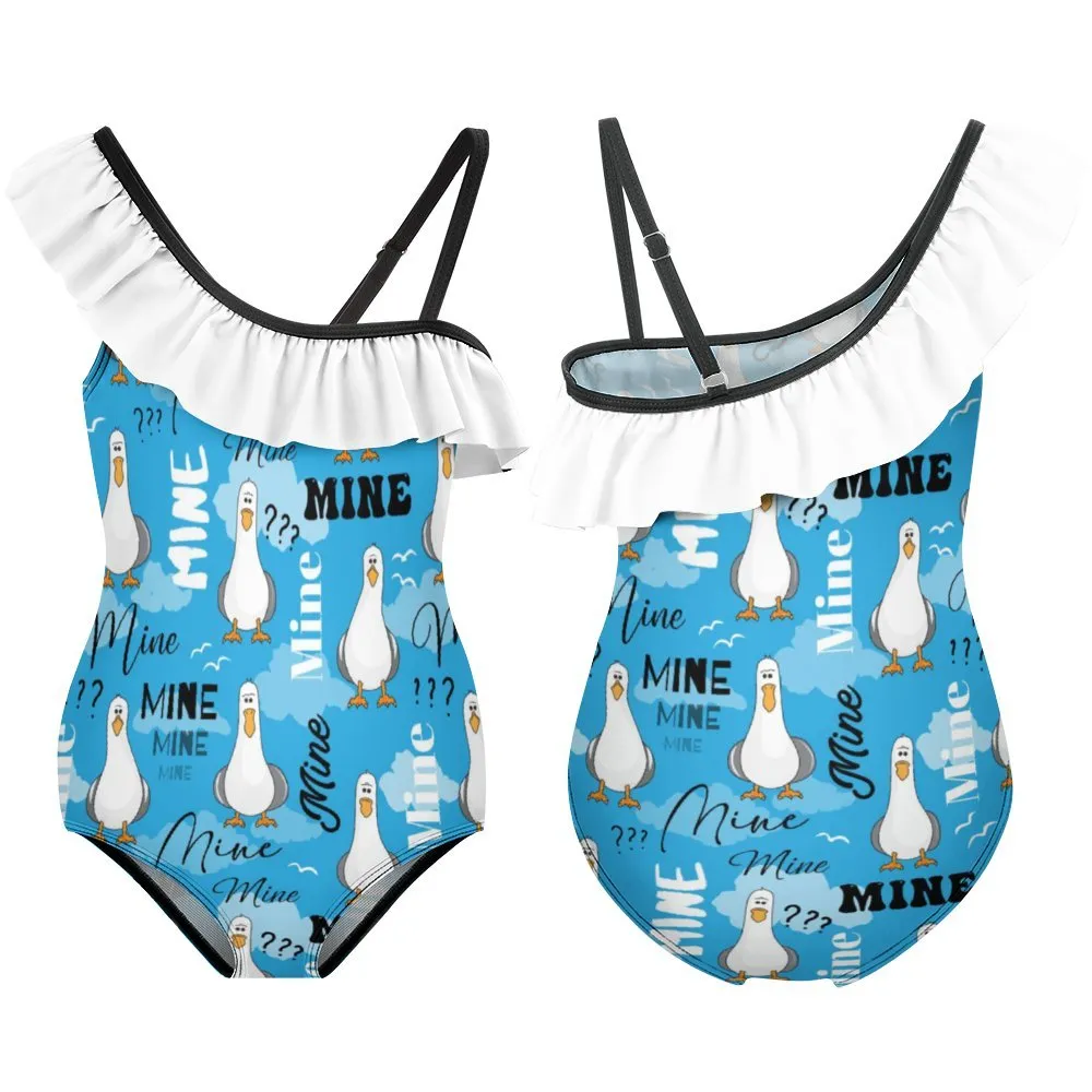 Disney Finding Nemo Mine Mine Mine Girls Flounce One-Piece Swimsuit