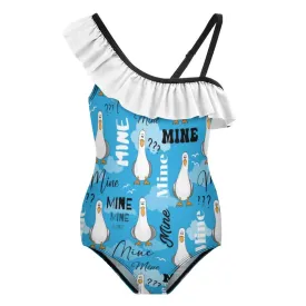 Disney Finding Nemo Mine Mine Mine Girls Flounce One-Piece Swimsuit