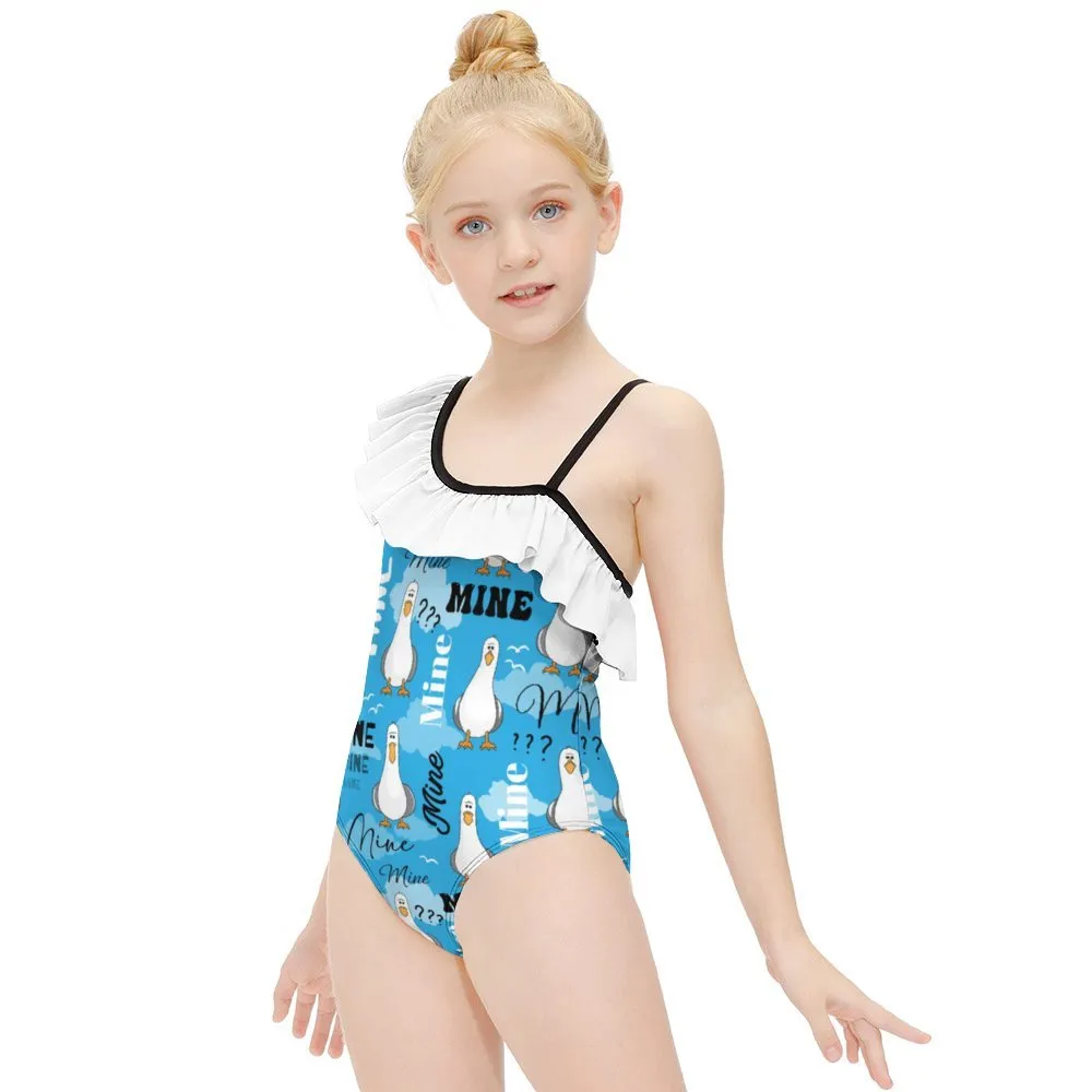 Disney Finding Nemo Mine Mine Mine Girls Flounce One-Piece Swimsuit