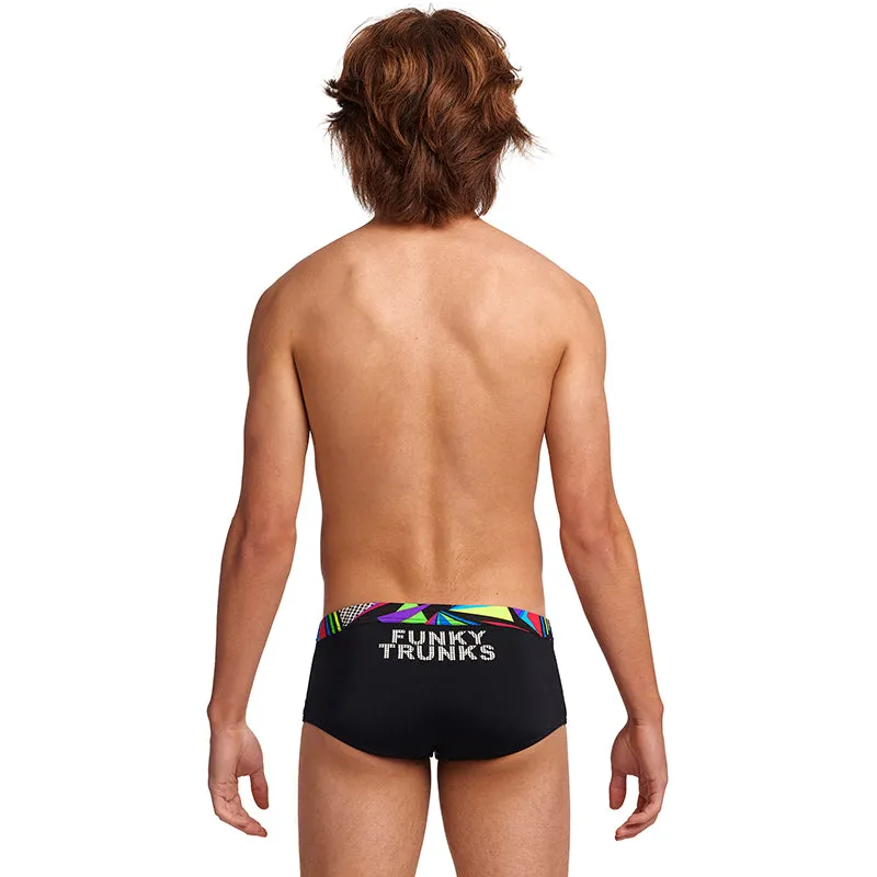 Funky Trunks - Beat it Black - Boys Eco Sidewinder Trunks