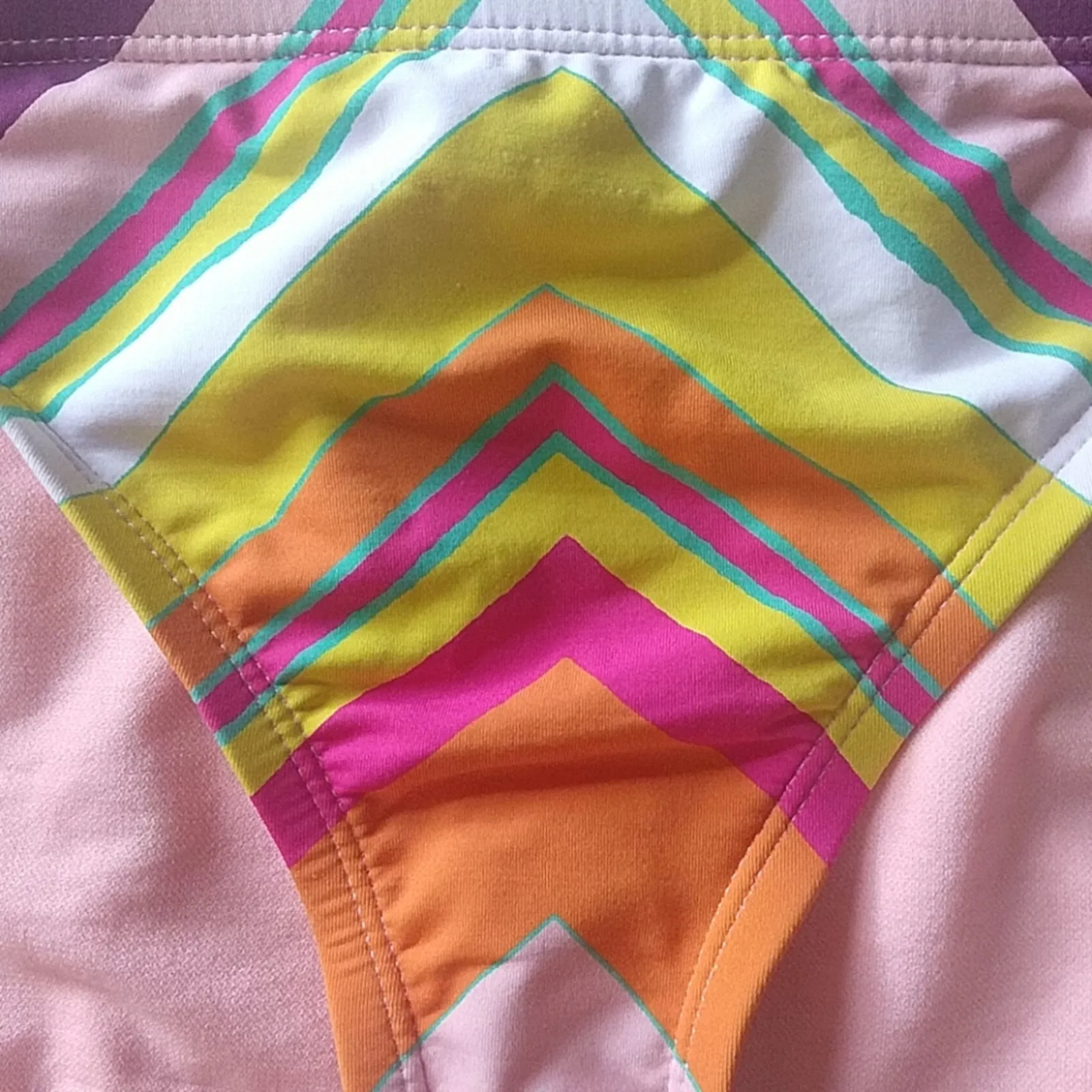 Gibson Latimer Chevron Shirred Tab Bikini Bottoms