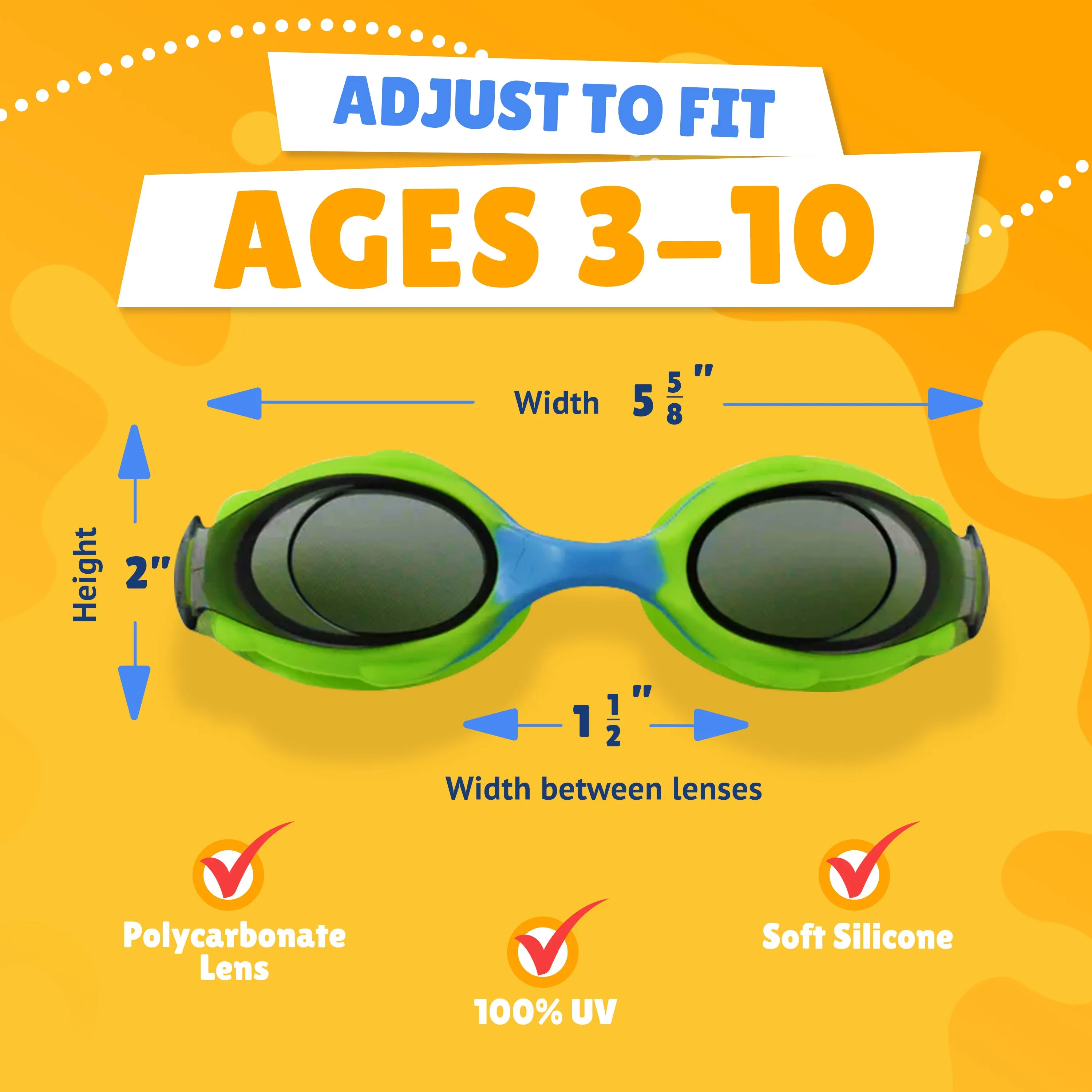 Goggles Only Kids Green-Blue