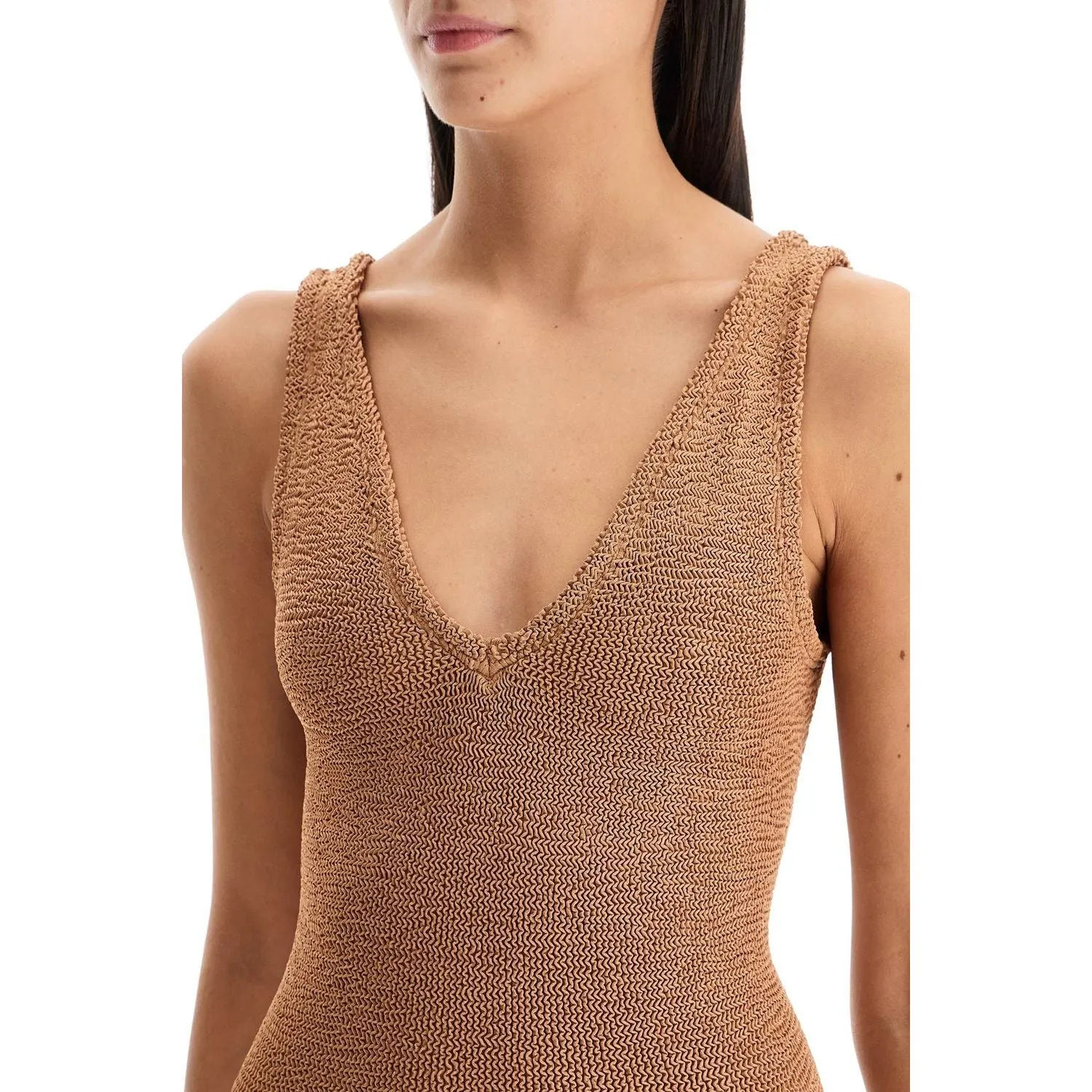 Hunza G. sadie metallic one-piece