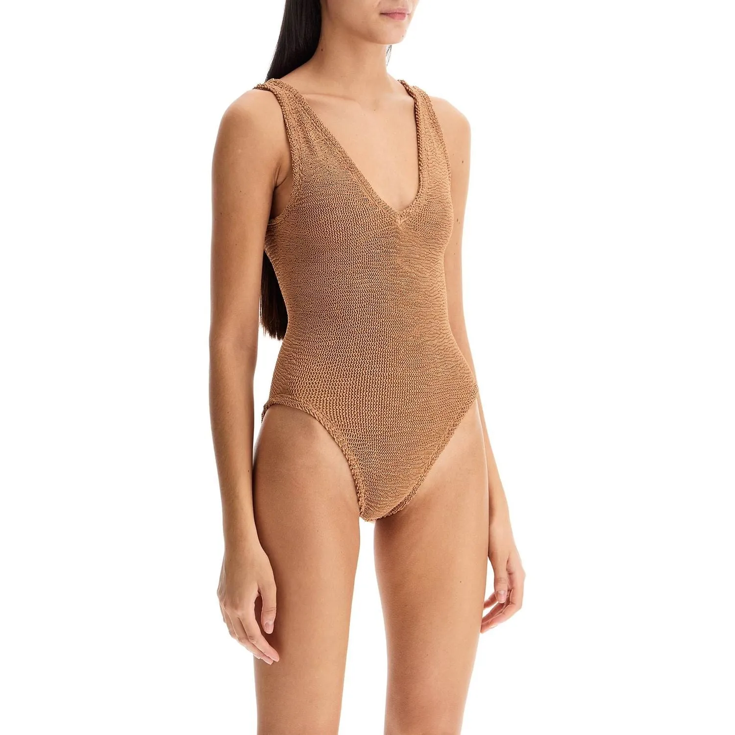 Hunza G. sadie metallic one-piece