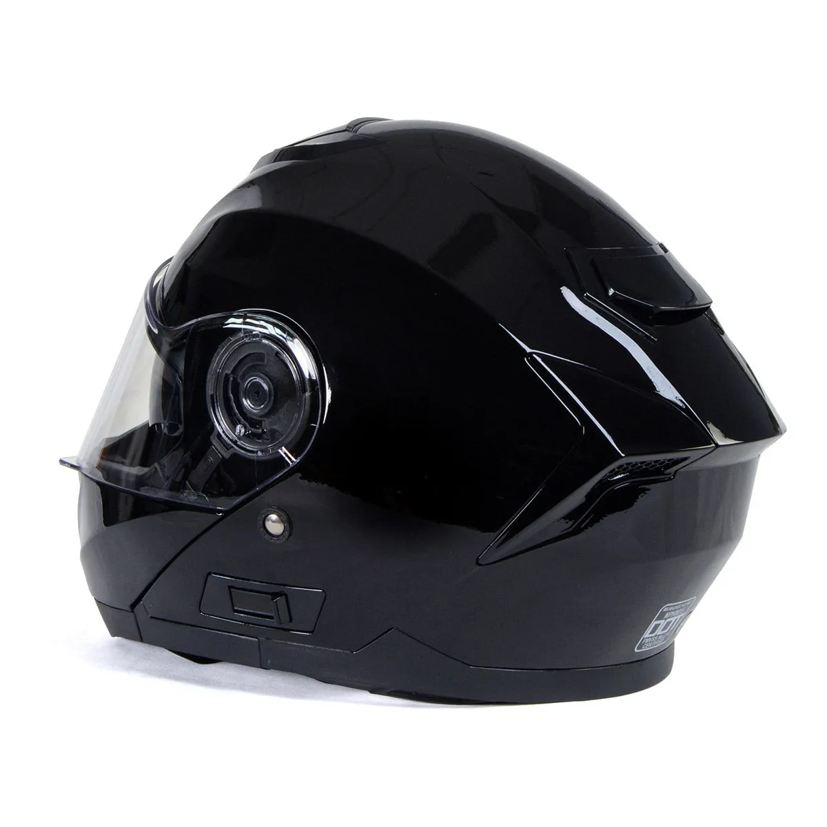 Milwaukee Helmets MPH9815DOT 'Breeze' Gloss Black Advanced Motorcycle