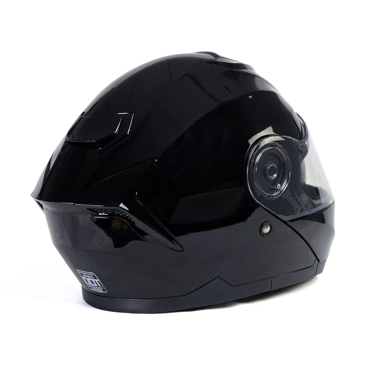 Milwaukee Helmets MPH9815DOT 'Breeze' Gloss Black Advanced Motorcycle