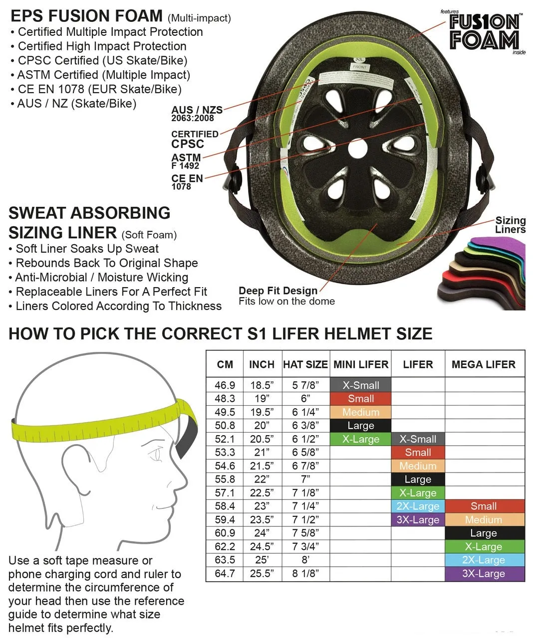 S1 Retro Lifer Helmet - Black Gloss Glitter