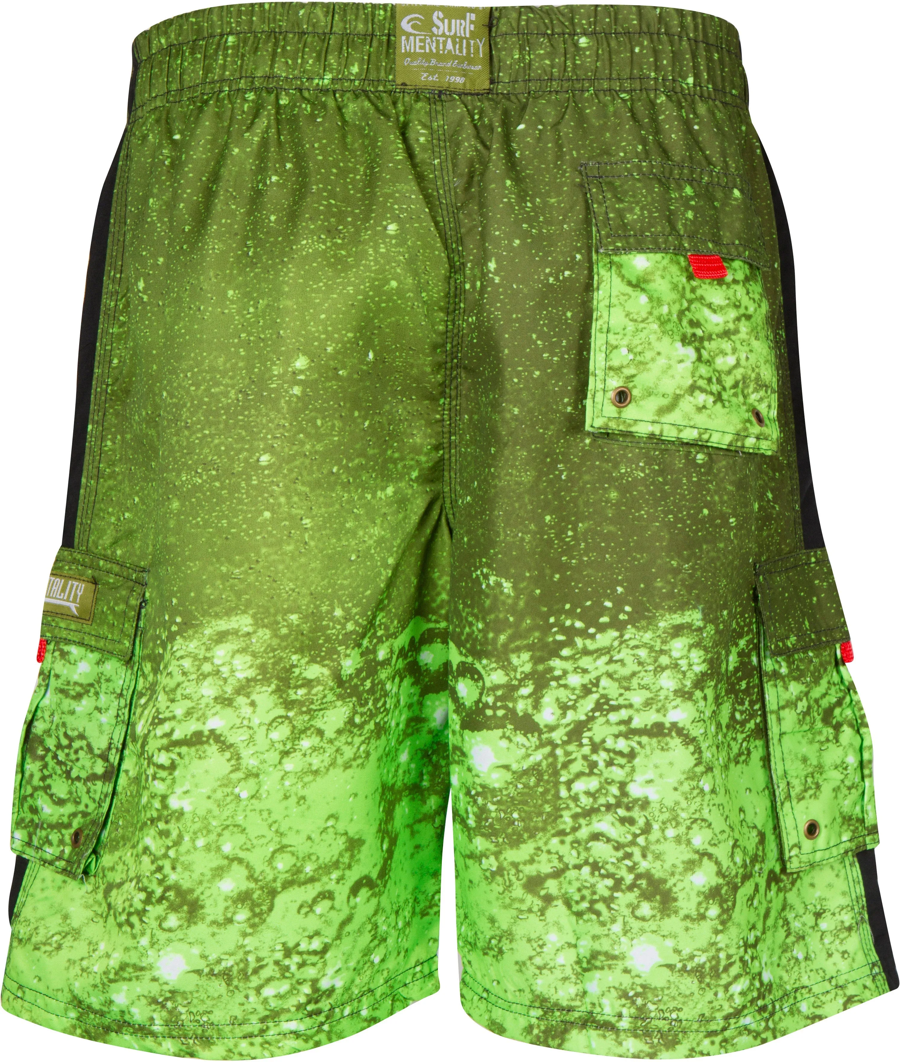 Sakkas Men's Two Tone Splash Skate Surf Board Short / Swim Trunks