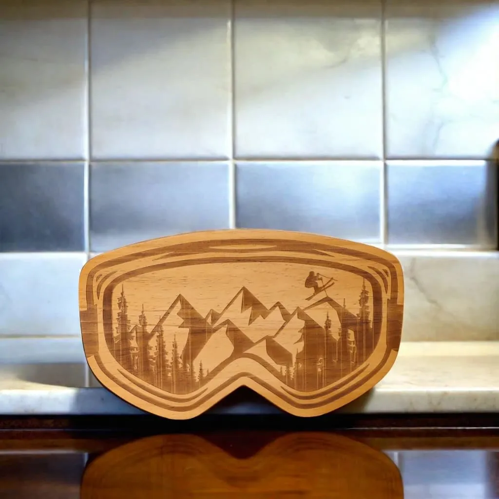 Ski Goggles Wood Board - 15" x 8.75"