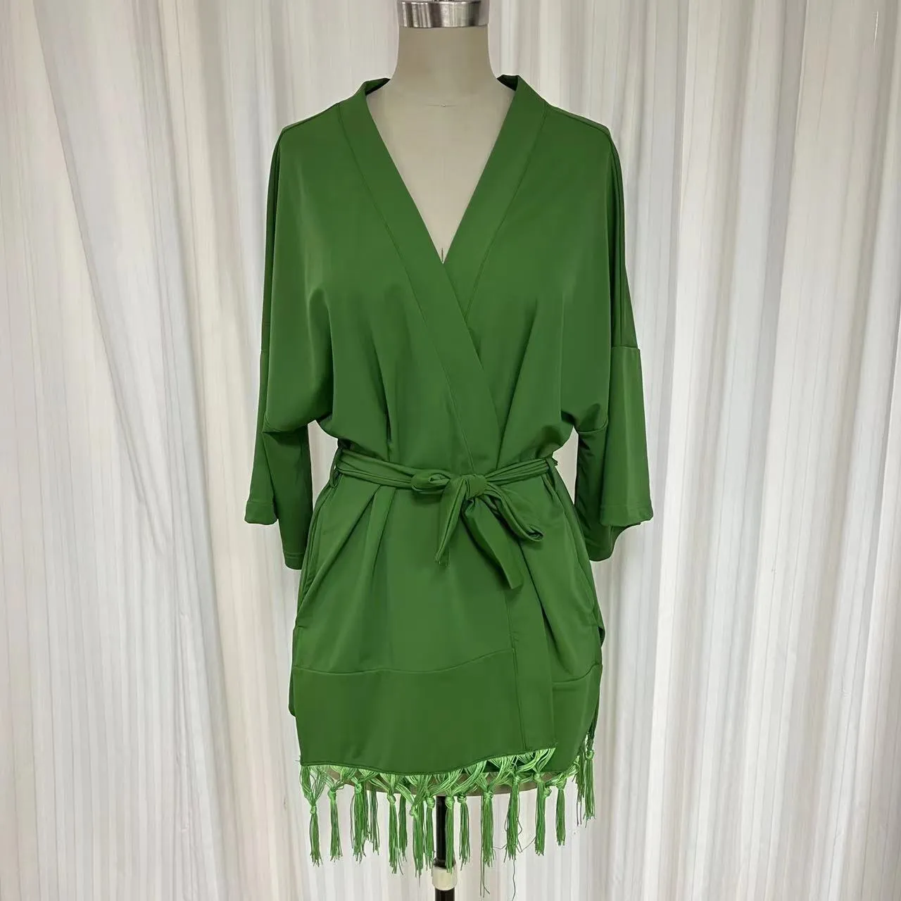 Swimsuit - Cardigan Kimono Car2203S - Grass green #72