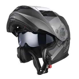 TheLAShop Modular Helmet RUN-M3 Flip Up DOT Gray