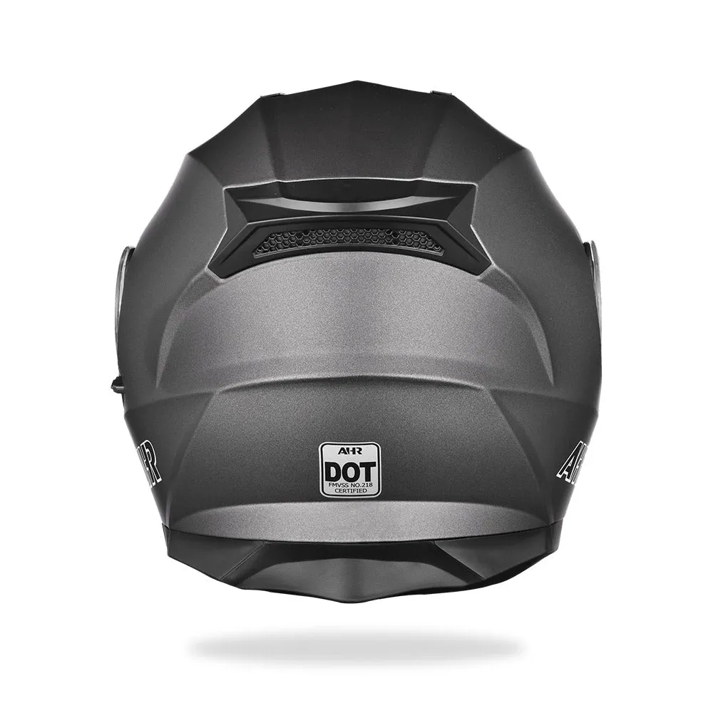 TheLAShop Modular Helmet RUN-M3 Flip Up DOT Gray