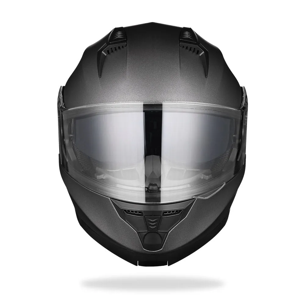 TheLAShop Modular Helmet RUN-M3 Flip Up DOT Gray