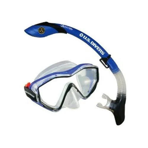 U.S. Divers Adult Anacapa 1 Mask - Island Dry Snorkel Combo