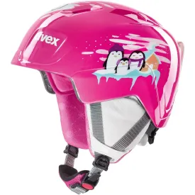 Uvex Manic Penguin Children's Ski Helmet Pink 51-55