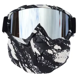 valiant Sales!  Ski Equipment Adult Ski Goggles With Detachable Ski Mask To Block The Sun Windscreen Goggles