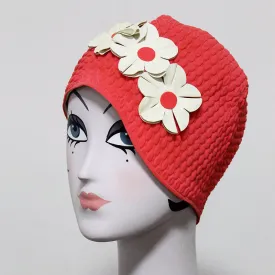 Vintage Red Swim Cap